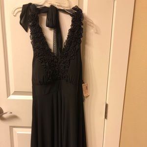 NEW black halter dress size 14